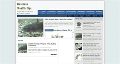 Desktop Screenshot of businesswealthtips.blogspot.com