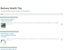 Tablet Screenshot of businesswealthtips.blogspot.com