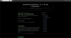 Desktop Screenshot of invertercentral-scam.blogspot.com