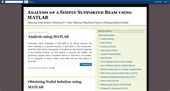 Desktop Screenshot of matlab-analysis.blogspot.com