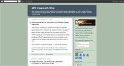Desktop Screenshot of cleantechwire.blogspot.com