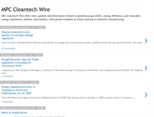 Tablet Screenshot of cleantechwire.blogspot.com