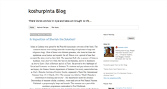 Desktop Screenshot of koshurpinta.blogspot.com