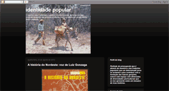Desktop Screenshot of identidadepopular.blogspot.com