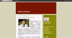 Desktop Screenshot of bitacoraelectoral.blogspot.com