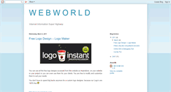 Desktop Screenshot of cwebworld.blogspot.com