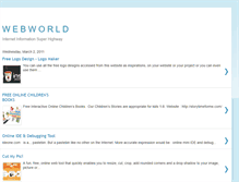Tablet Screenshot of cwebworld.blogspot.com