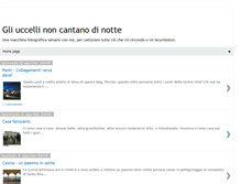 Tablet Screenshot of gliuccellinoncantanodinotte.blogspot.com