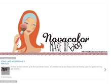 Tablet Screenshot of maquillajenovacolor.blogspot.com