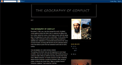 Desktop Screenshot of geographyofconflict.blogspot.com