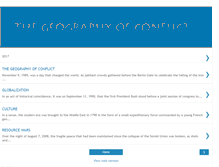 Tablet Screenshot of geographyofconflict.blogspot.com