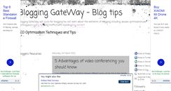 Desktop Screenshot of blogginggateway.blogspot.com
