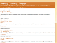 Tablet Screenshot of blogginggateway.blogspot.com