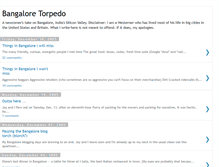 Tablet Screenshot of bangaloretorpedo.blogspot.com