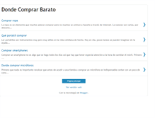 Tablet Screenshot of dondecomprarbarato.blogspot.com