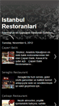 Mobile Screenshot of istanbulrestoranlari.blogspot.com