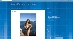 Desktop Screenshot of learnforexinafewdays.blogspot.com