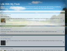 Tablet Screenshot of lifewithmyflock.blogspot.com