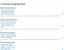 Tablet Screenshot of canvascampingtents.blogspot.com
