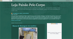 Desktop Screenshot of lojapaixaopelocorpo.blogspot.com