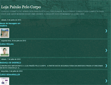 Tablet Screenshot of lojapaixaopelocorpo.blogspot.com