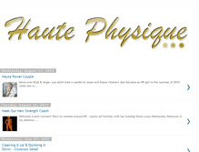 Tablet Screenshot of hautephysique.blogspot.com