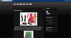 Desktop Screenshot of lamodadel80.blogspot.com