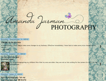 Tablet Screenshot of amandajarmanphotography.blogspot.com