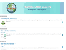 Tablet Screenshot of pharmaceuticaldossiers.blogspot.com