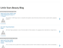 Tablet Screenshot of littlestarsbeauty.blogspot.com