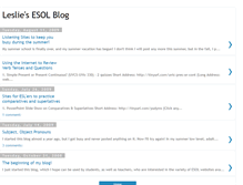 Tablet Screenshot of eslleslie.blogspot.com
