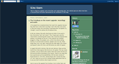 Desktop Screenshot of ilincusers.blogspot.com