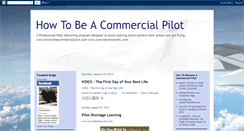 Desktop Screenshot of howtobeacommercialpilot.blogspot.com