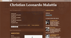 Desktop Screenshot of christian-malattia.blogspot.com