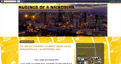 Desktop Screenshot of musingsofanairobian.blogspot.com