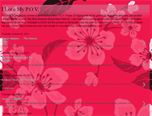 Tablet Screenshot of ilovemypov.blogspot.com