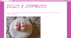 Desktop Screenshot of dolciecapricci.blogspot.com
