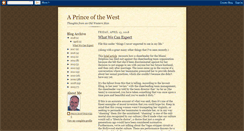 Desktop Screenshot of princeofthewest.blogspot.com