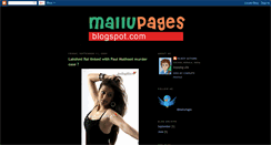 Desktop Screenshot of mallupages.blogspot.com