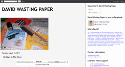 Desktop Screenshot of david-wasting-paper.blogspot.com