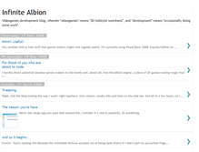 Tablet Screenshot of infinitealbion.blogspot.com