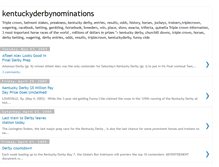 Tablet Screenshot of kentuckyderbynominations.blogspot.com