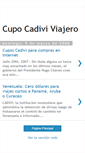 Mobile Screenshot of cupoviajero.blogspot.com