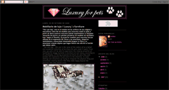 Desktop Screenshot of luxuryforpets.blogspot.com