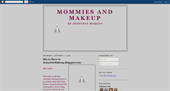 Desktop Screenshot of mommiesandmakeup.blogspot.com