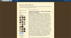 Desktop Screenshot of bovinanyhistory.blogspot.com