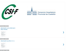 Tablet Screenshot of csifconsorciohospitalcastellon.blogspot.com