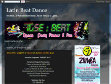 Tablet Screenshot of latinbeatdance.blogspot.com