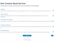 Tablet Screenshot of newcreationdoula.blogspot.com