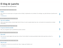 Tablet Screenshot of juanchoescribiendo.blogspot.com